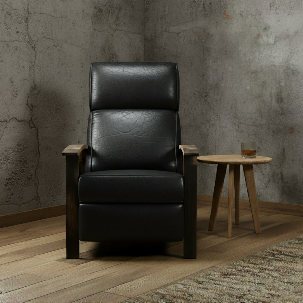 Whiskey Barrel Recliner - Regent Black