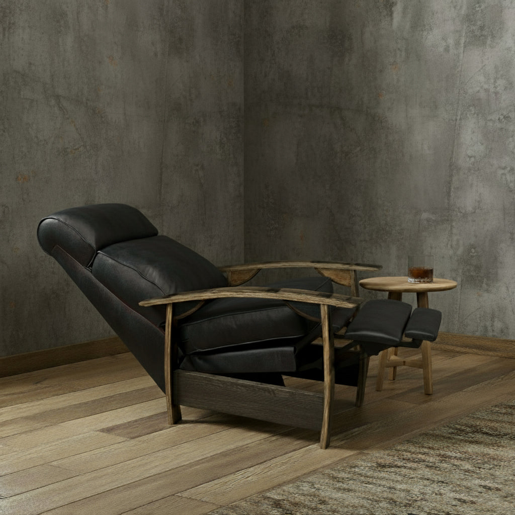 Whiskey Barrel Recliner - Regent Black