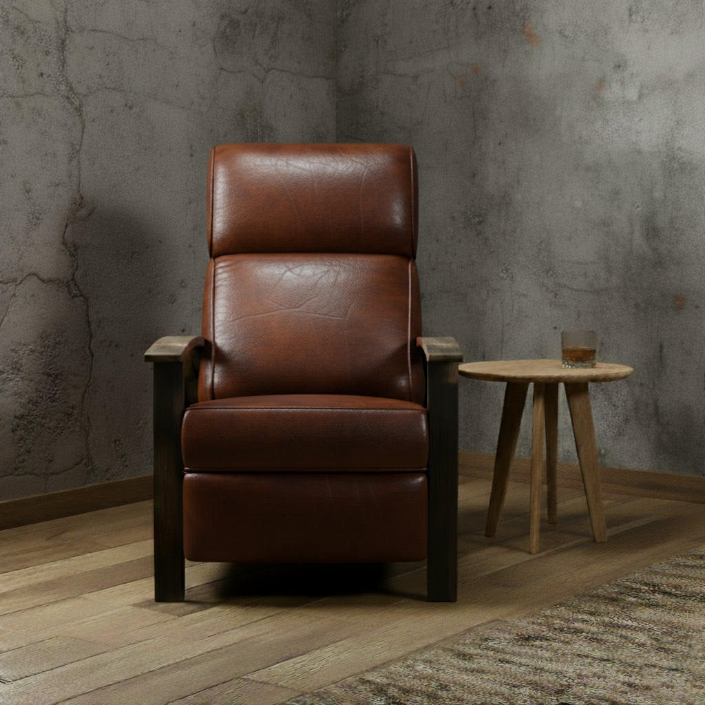 Whiskey Barrel Recliner - Daunte Bourbon