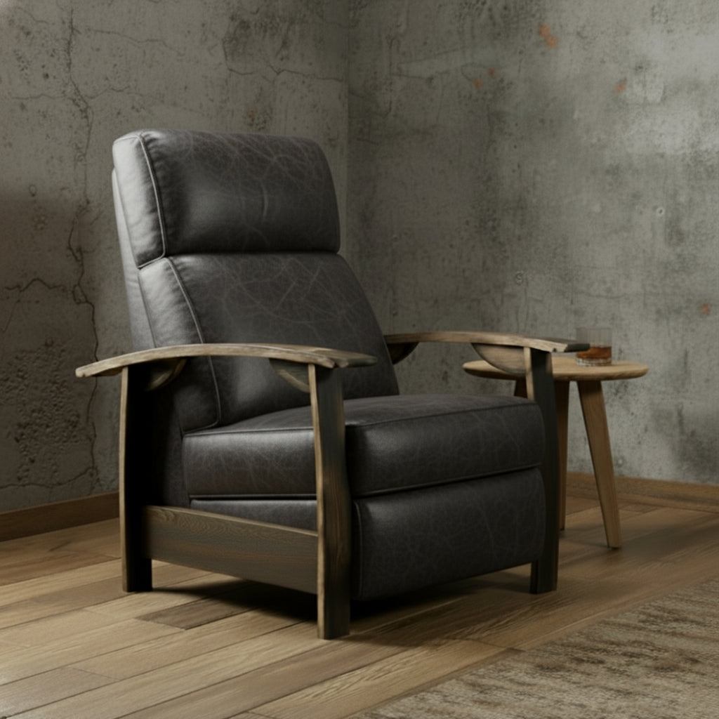 Whiskey Barrel Recliner - Saloon Gray