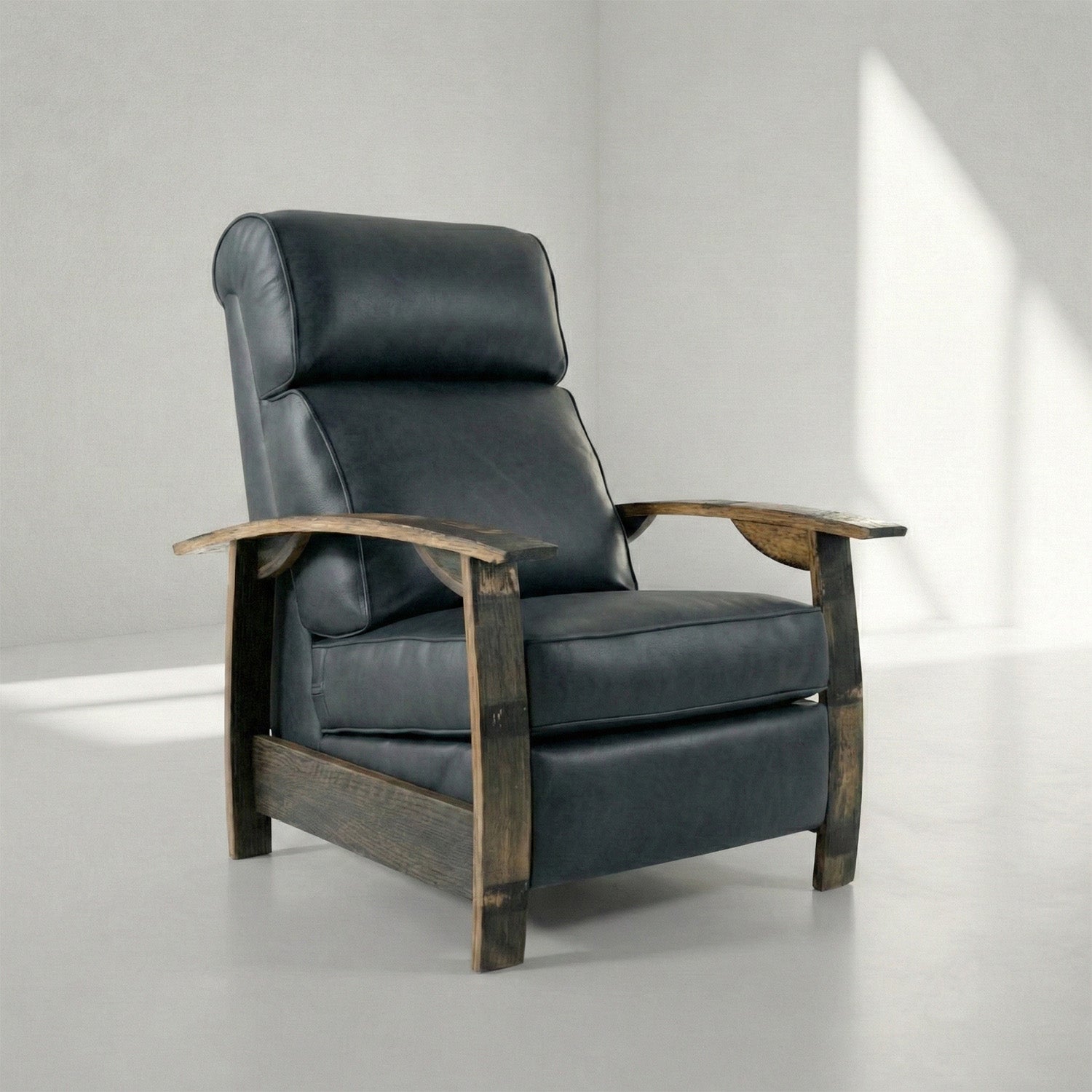 Whiskey Barrel Recliner - Regent Black