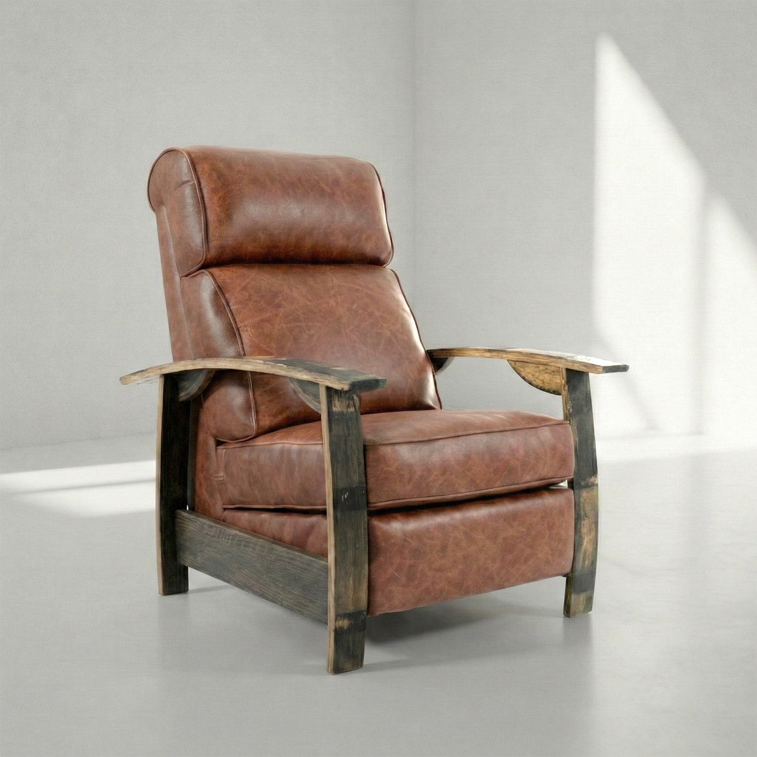 Whiskey Barrel Recliner - Saloon Whiskey