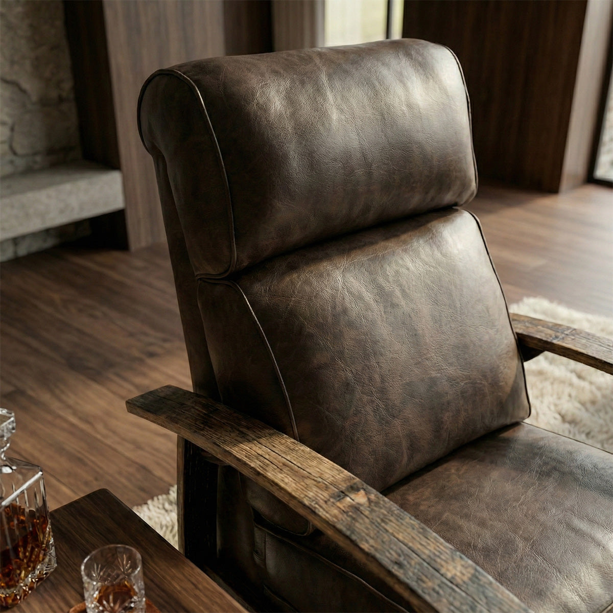 Whiskey Barrel Recliner - Saloon Texas