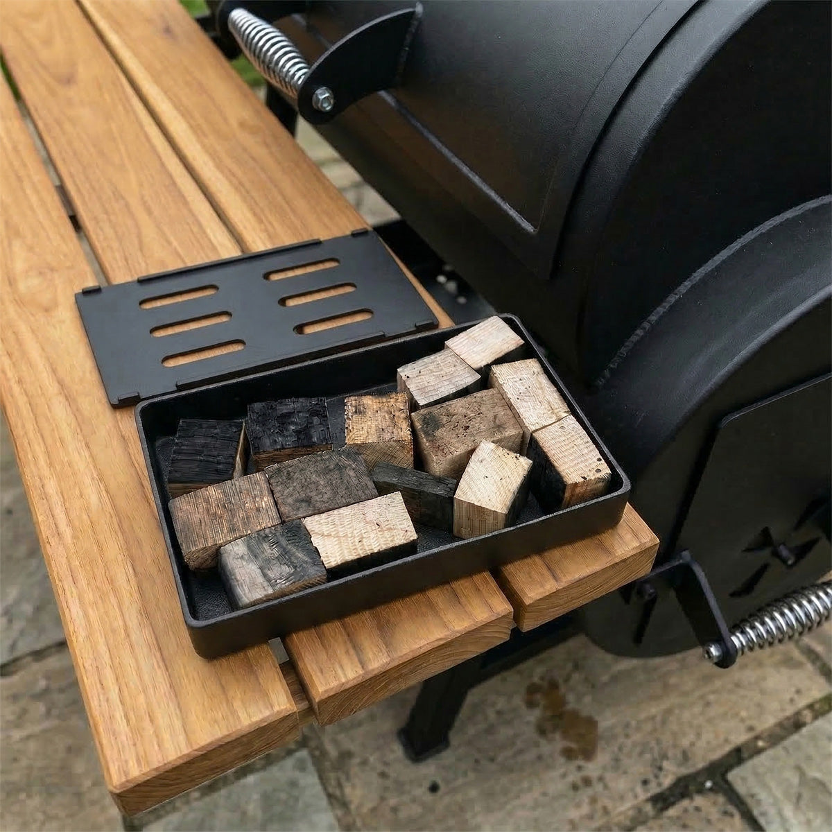 Whiskey Barrel Cast Iron Smoker Box