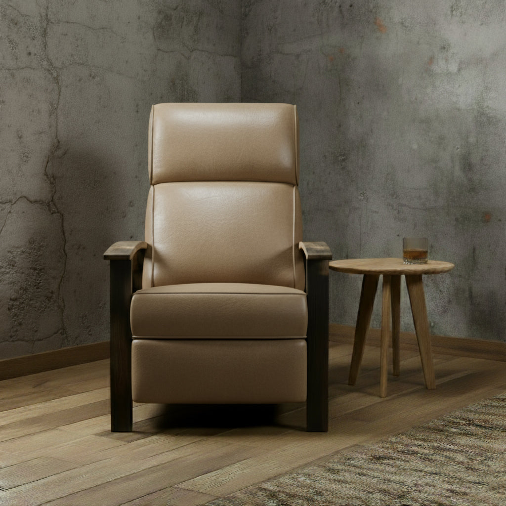 Whiskey Barrel Recliner - Saloon French Vanilla