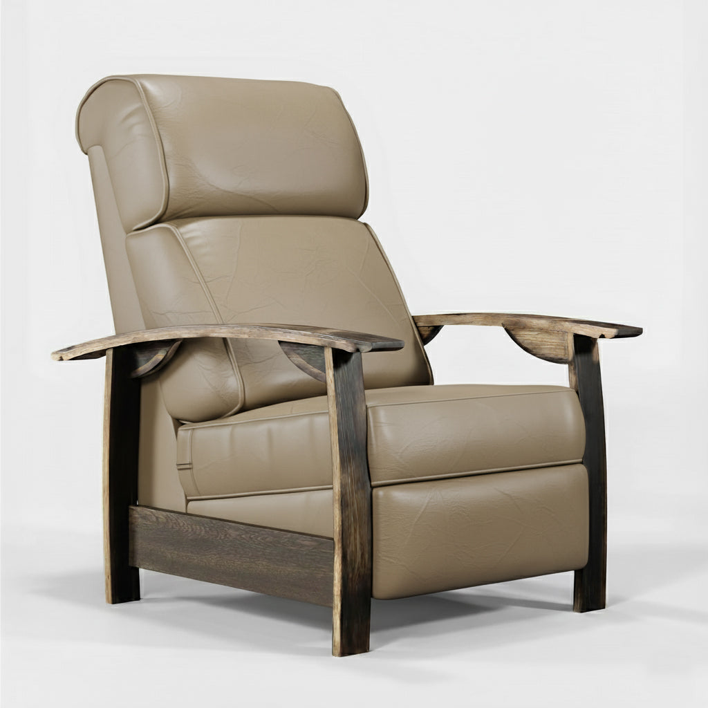 Whiskey Barrel Recliner - Saloon French Vanilla