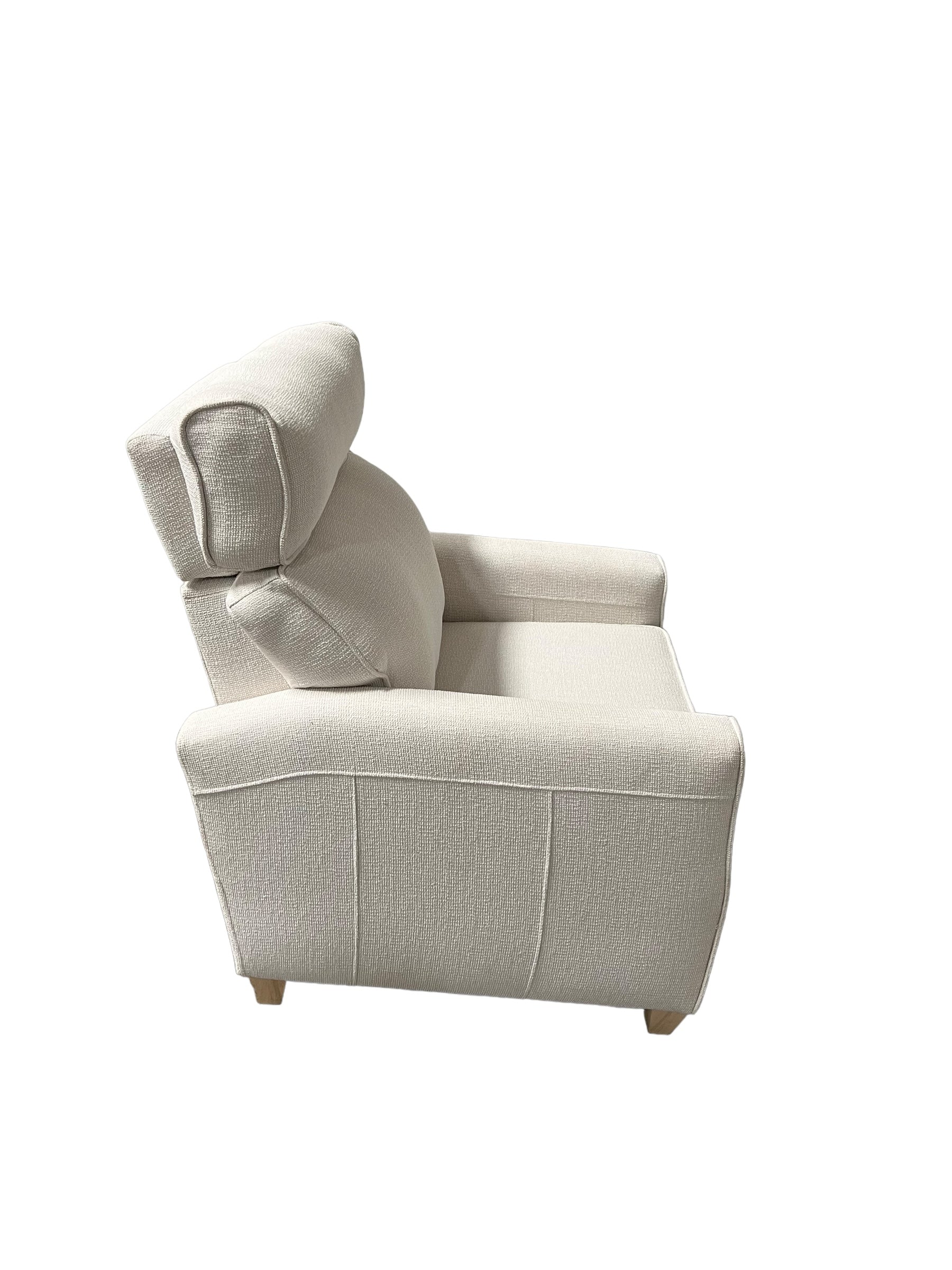 leather glider recliner chair on a white background.