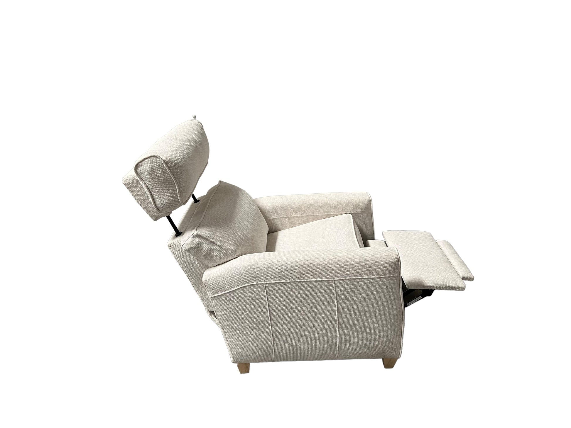 leather glider recliner with extended footrest