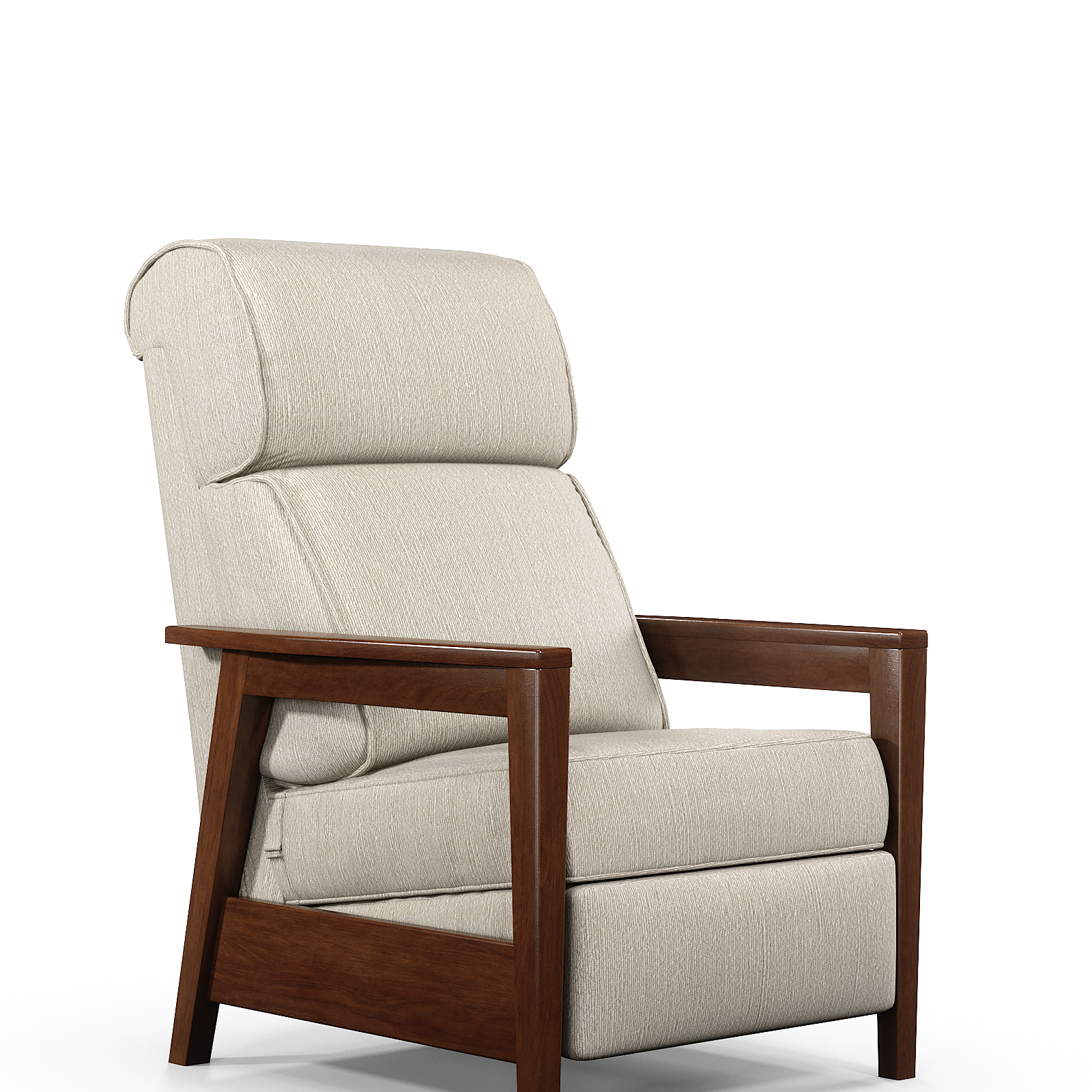 Comfortable mid-century modern recliner, perfect for any room.