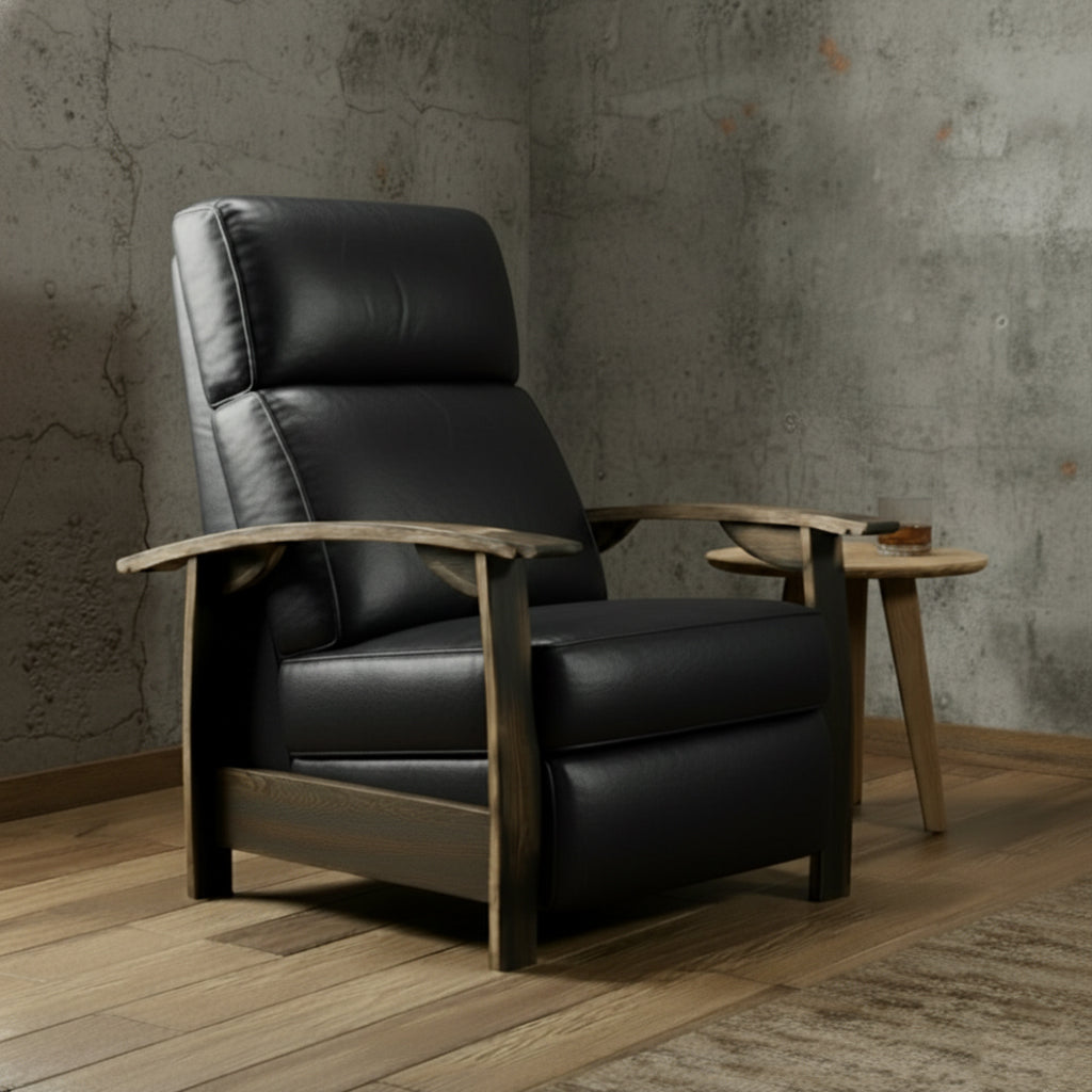 Whiskey Barrel Recliner - Regent Black
