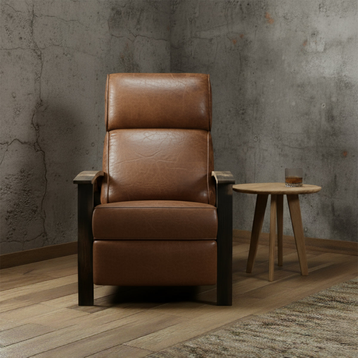 Whiskey Barrel Recliner - Saloon Whiskey