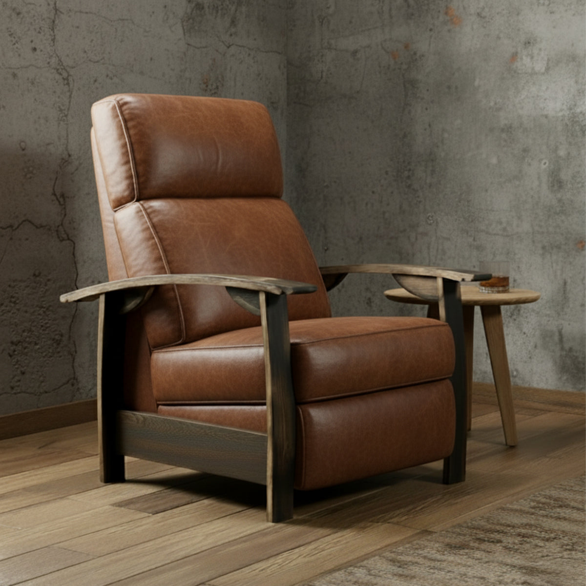 Whiskey Barrel Recliner - Saloon Whiskey