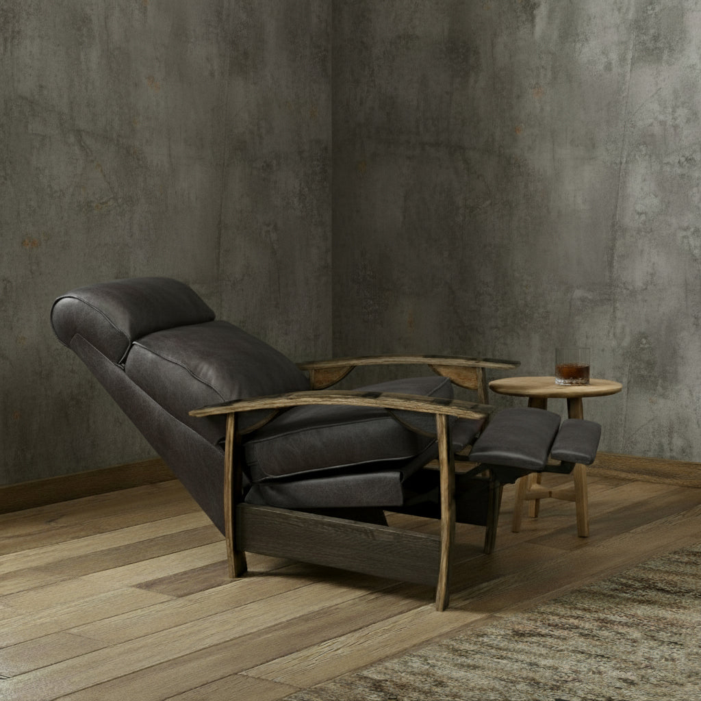 Whiskey Barrel Recliner - Saloon Gray