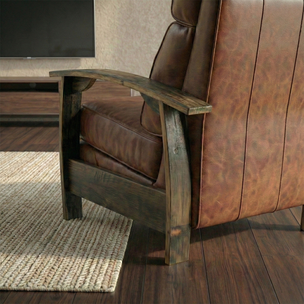 Whiskey Barrel Recliner - Saloon Whiskey