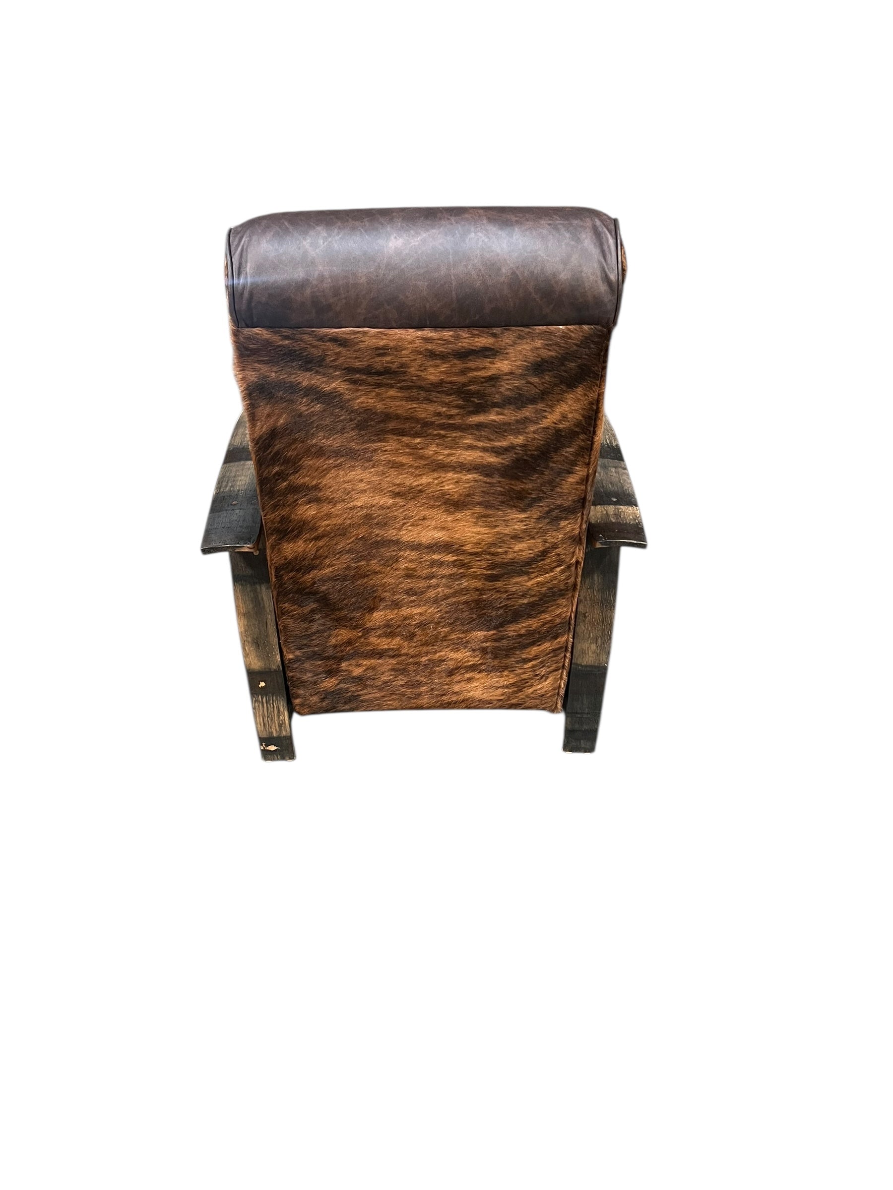 Hair on Hide Whiskey Barrel Recliner