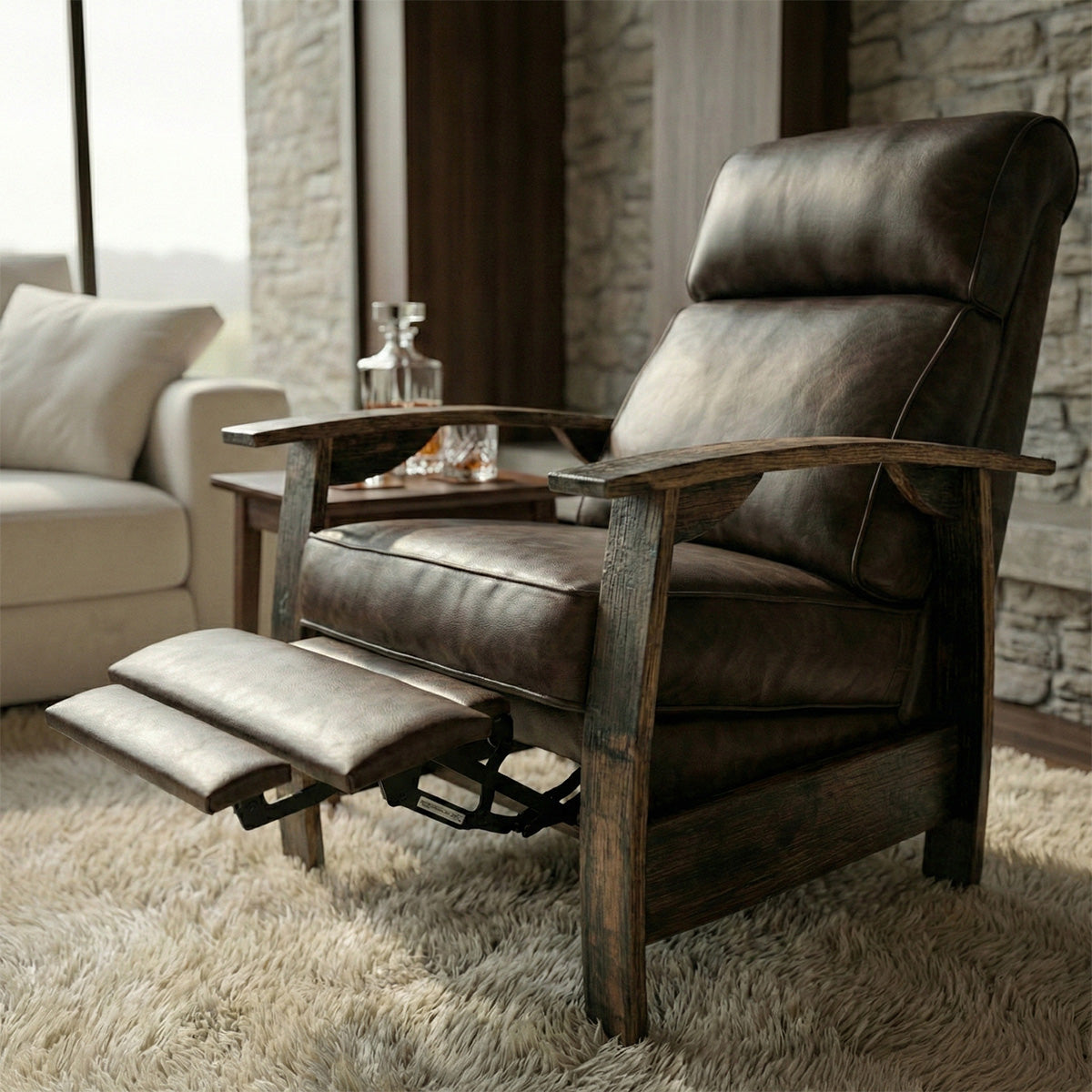 Whiskey Barrel Recliner - Saloon Texas