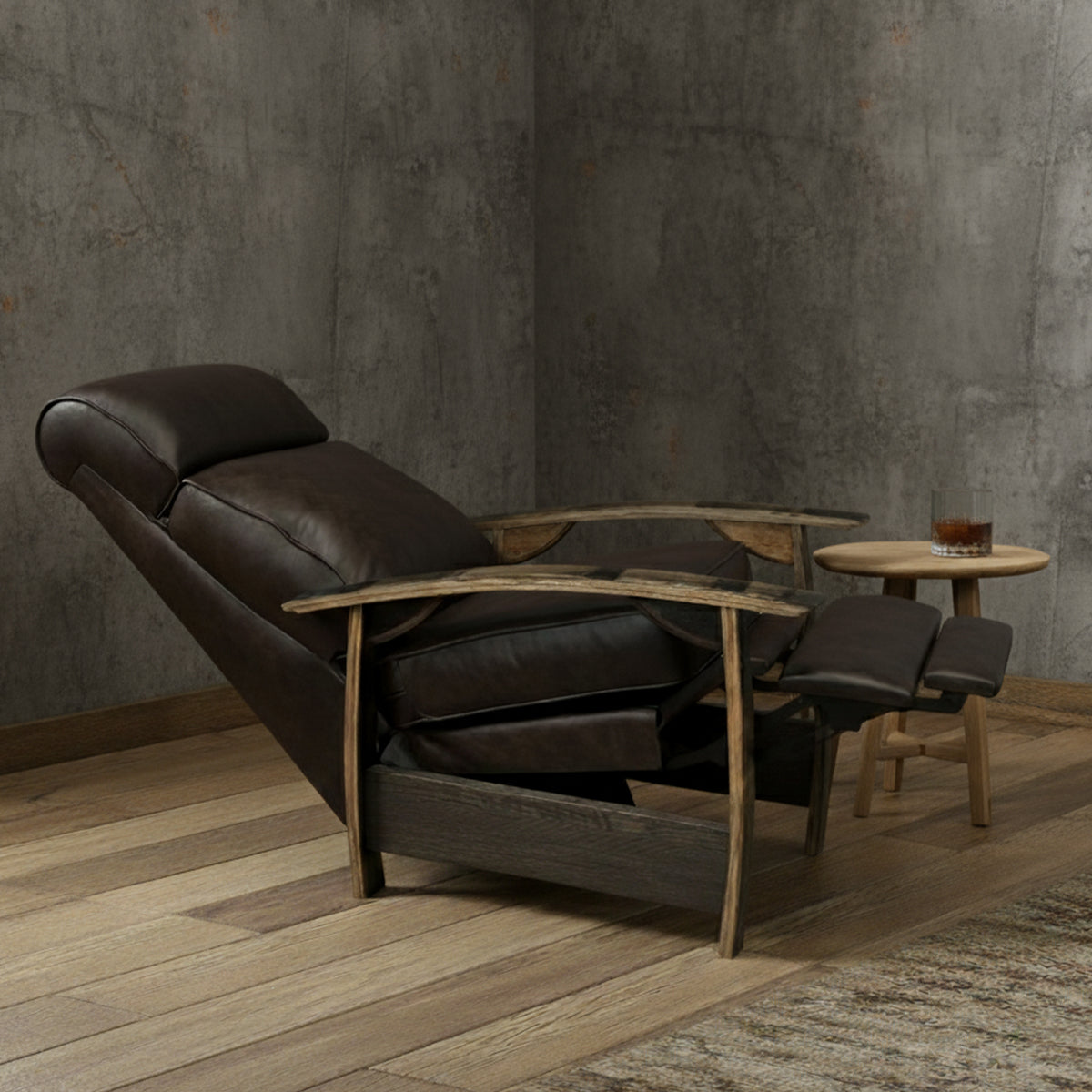 Whiskey Barrel Recliner - Saloon Texas