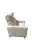 leather glider recliner chair on a white background.