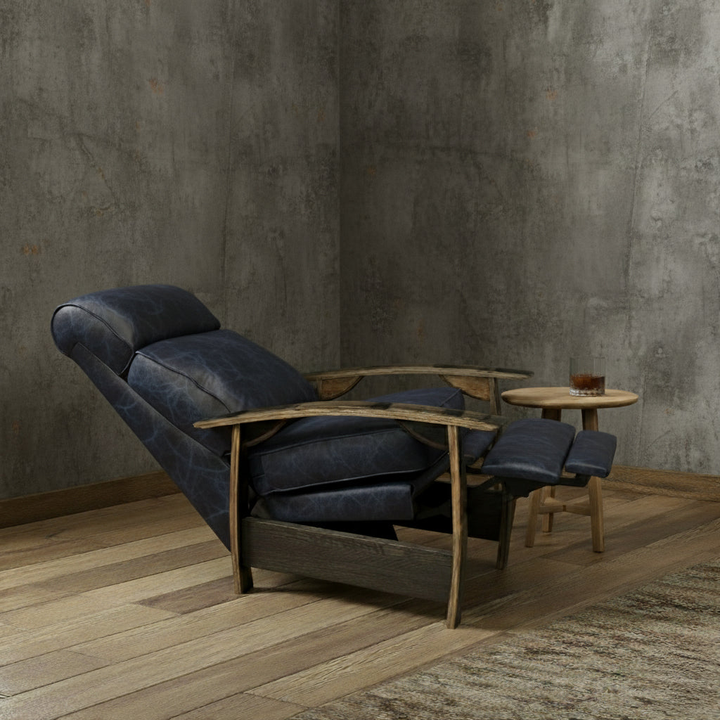 Whiskey Barrel Recliner - Saloon Jeans